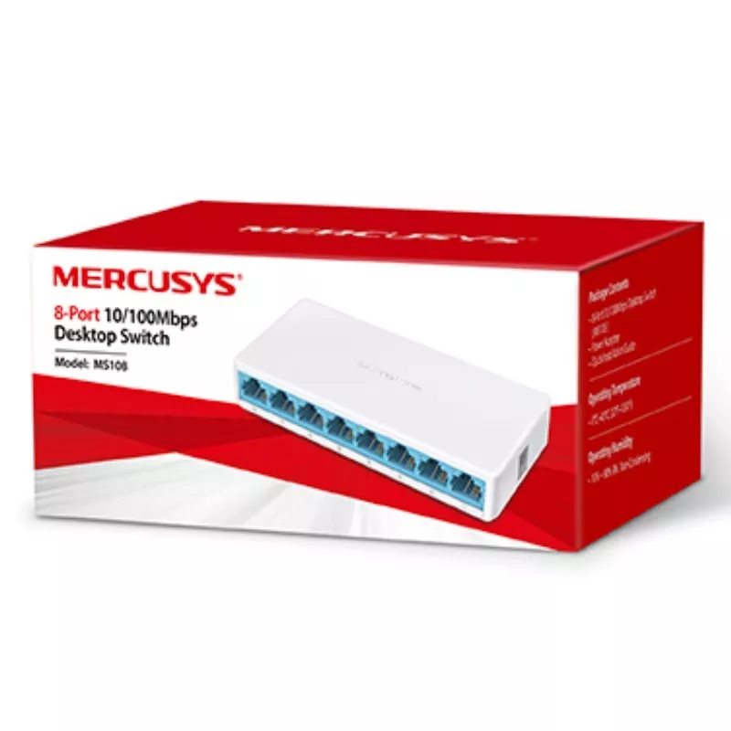 SWITCH MERCUSYS MS108 8 PTO 10/100MBPS