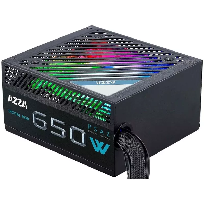 FUENTE ATX  RGB 650W AZZA DIGITAL (PSAZ-650) 80 PLUS BRONCE