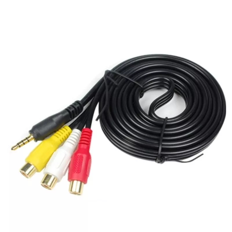 CABLE ADAPT WASH WCR-242-3 / 3.5MM A 3RCA HEMBRA / AUDIO / 3M