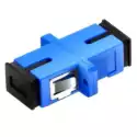 Adaptador Puente de fibra optica SC-UPC azul (unidad)