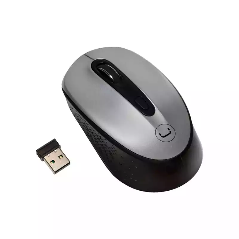 MOUSE UNNO MS6528SV GRIS INALAMBRICO