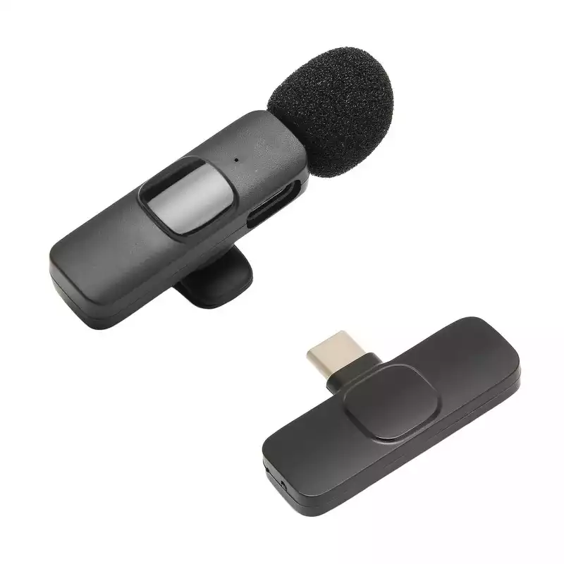 Micrófono inalámbrico para móvil entrada tipo c plug and play k9-tc