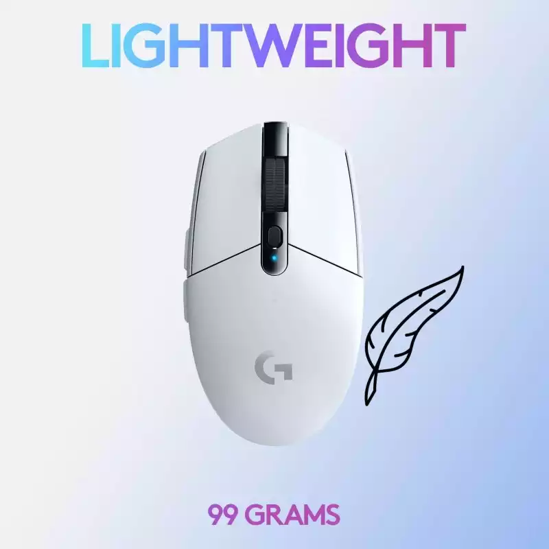 Mouse Logitech G305 gaming blanco
