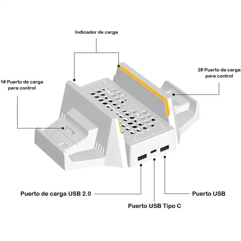 Base estación de carga y disipador Doble para XBOX Serie S
