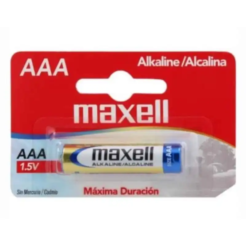 Bateria Maxell Alakalina AAA (UNIDAD) AAA-5TS