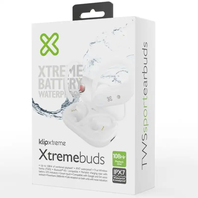 Audifono Klipxtreme KTE-500WH Xtremebuds Blanco